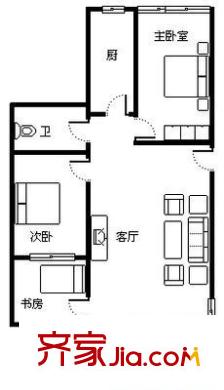 碧云山莊 2室 戶型圖