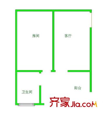 碧云山莊 1室 戶型圖