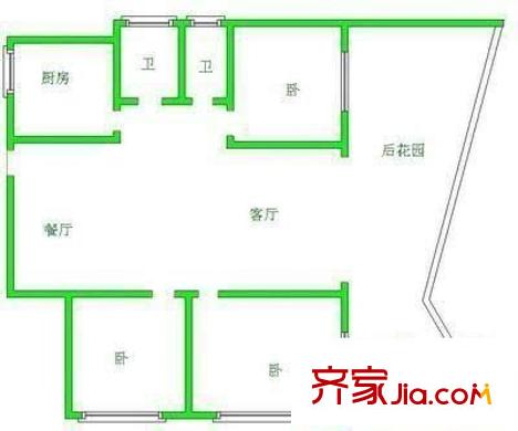 碧云山莊 3室 戶型圖