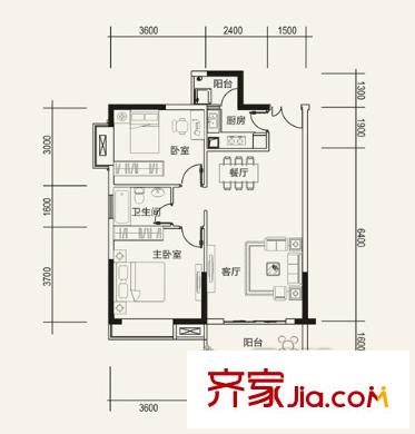 合群路清真街對面小區(qū)戶型圖04 