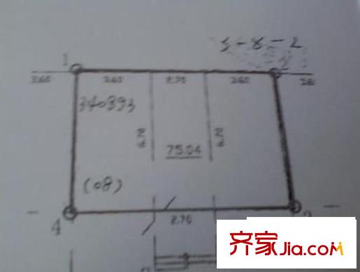 貴陽(yáng)醫(yī)學(xué)院附屬醫(yī)院宿舍 2室 戶(hù)型圖