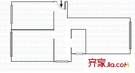 永樂小區(qū) 2室 戶型圖