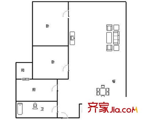 康城花園 戶型圖 2