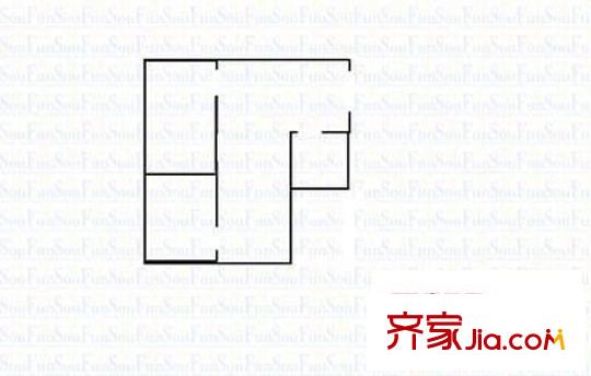 大營(yíng)坡汪家灣 2室 戶(hù)型圖