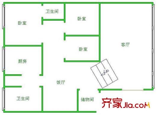 香港城 3室 戶型圖