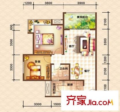 藍(lán)波灣花園 戶型圖 2
