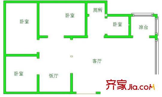 藍(lán)波灣花園 4室 戶型圖