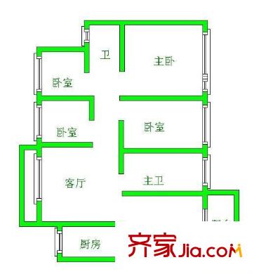 碧海觀山 4室 戶(hù)型圖