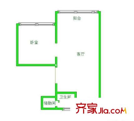 寶山北路石油小區(qū)戶型圖石油小區(qū) 1室 戶型圖 1室1廳1衛(wèi)1廚