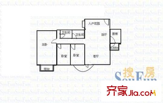 13中教師家屬區(qū) 戶型圖