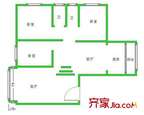 康城花園 戶型圖 4