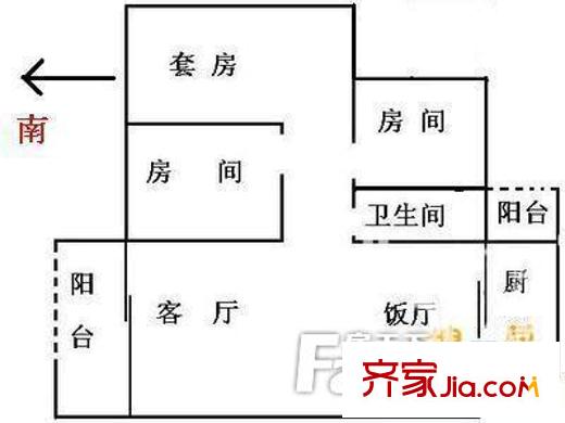 龍港軒 戶型圖 1