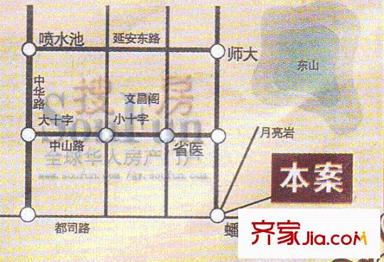 興隆譽(yù)峰交通圖區(qū)位示意圖