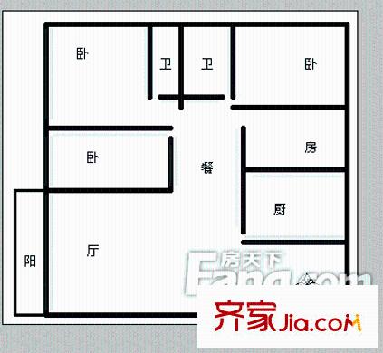 寶山北路石油小區(qū)戶型圖04 