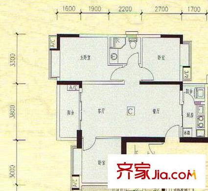 金碧灣 戶型圖 1