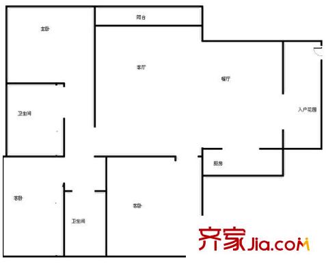 世紀(jì)城龍慈苑 戶型圖 1