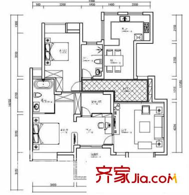 世紀城龍興苑 戶型圖