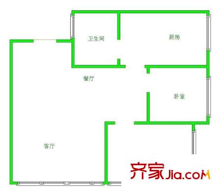 中天花園茶花園 2室 戶型圖