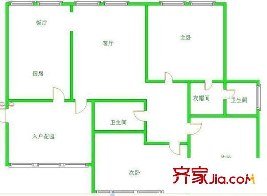 黔靈湖濱苑戶型圖01 