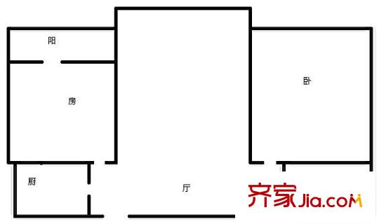 金竹苑 2室 戶型圖