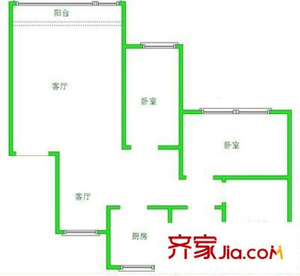 吉祥小區(qū) 3室 戶(hù)型圖