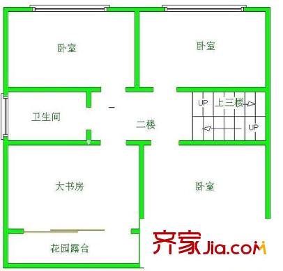順興花園 5室 戶型圖
