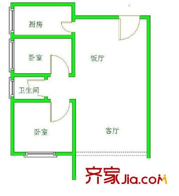 溫泉花園 2室 戶型圖