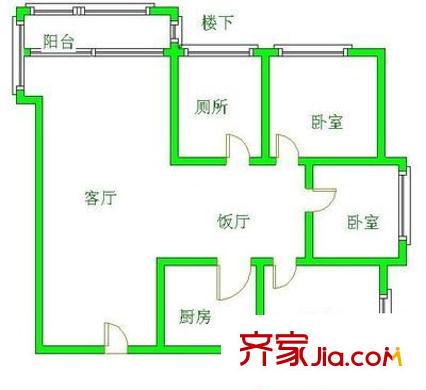 溫泉花園 4室 戶型圖
