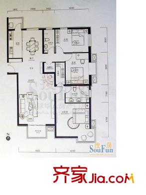 世紀城龍興苑 戶型圖