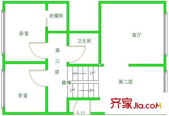 中天花園茶花園 3室 戶型圖