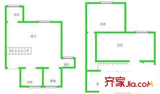 中天花園茶花園 3室 戶型圖
