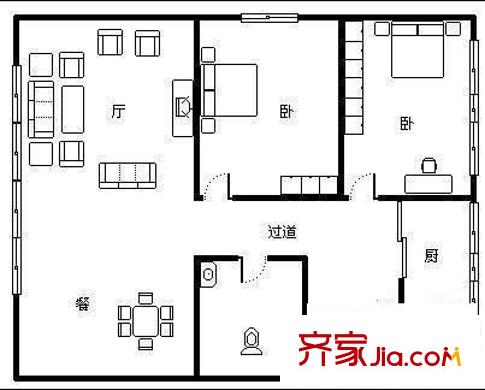 常立花園 5室 戶型圖