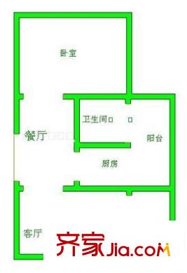 吉祥小區(qū) 1室 戶型圖