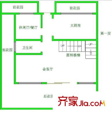 順興花園 5室 戶型圖