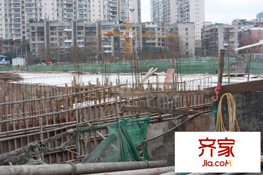 中大國際廣場實(shí)景圖小區(qū)施工進(jìn)度圖（攝于2010.11）