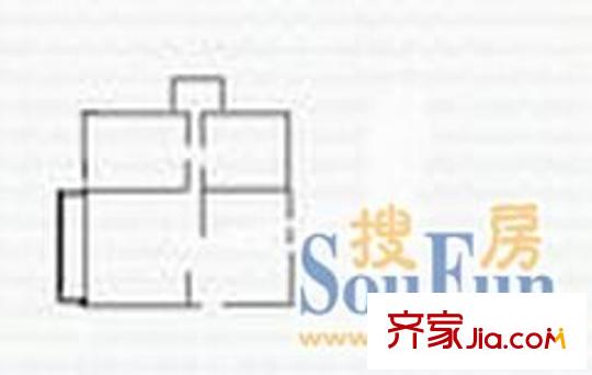 世紀城龍祺苑 2室 戶型圖
