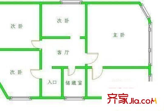 溫泉花園 4室 戶型圖