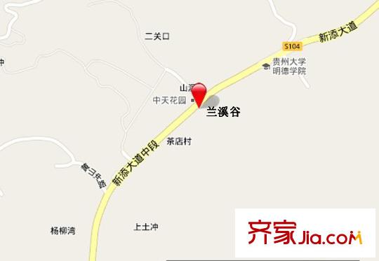 蘭溪谷交通圖區(qū)位示意圖