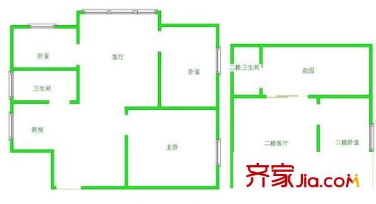宅吉貴信花園 3室 戶型圖
