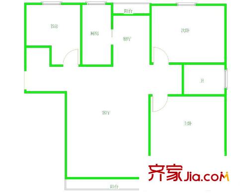 白云區(qū)中壩剛玉街小區(qū) 戶型圖 3