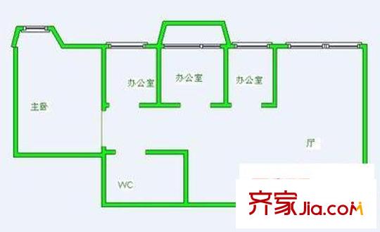 千禧苑 3室 戶型圖