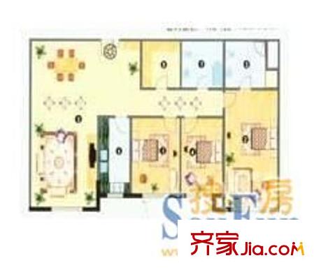 千禧苑 2室 戶型圖