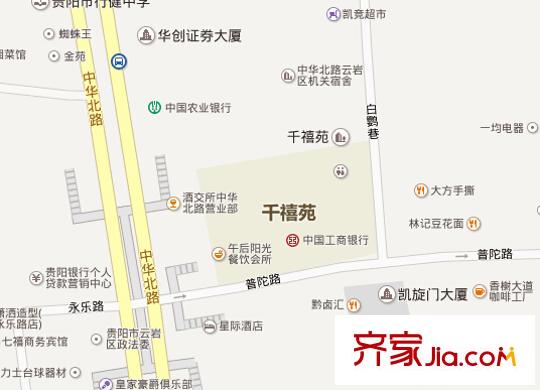 千禧苑交通圖 