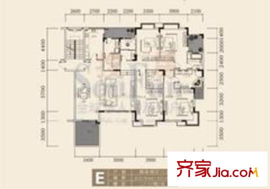 東山美廬戶型圖4室2廳3衛(wèi)1廚