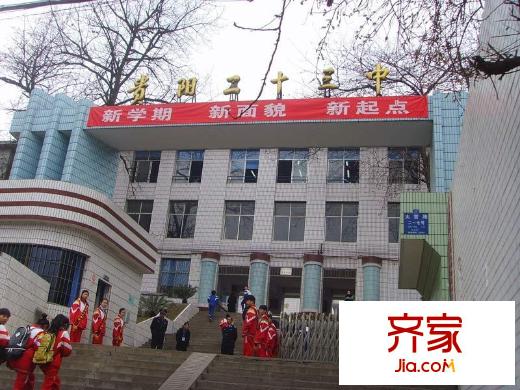 中大國際廣場外景圖周邊大營路的中學(xué)