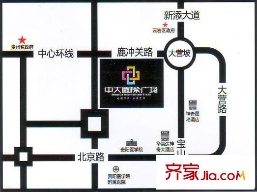中大國際廣場交通圖
