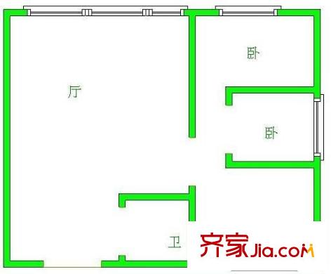 友誼路變維小區(qū) 3室 戶(hù)型圖