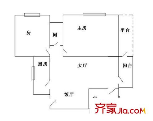 白云區(qū)中壩剛玉街小區(qū) 戶型圖 6