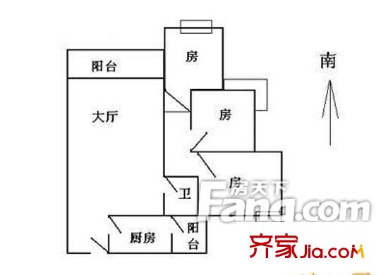 省委大院 戶型圖 2