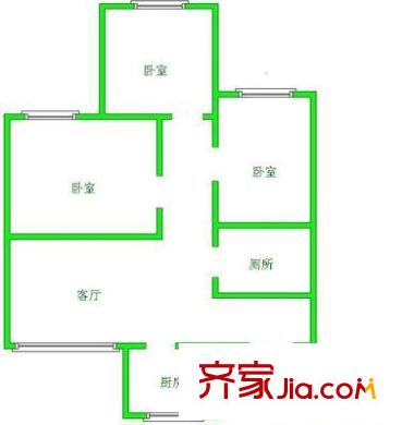 中天花園紫薇園 3室 戶型圖